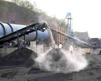 山西晋城Φ2.2x18米煤泥烘干生产现场